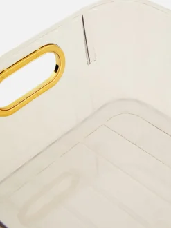 Große, transparente Aufbewahrungsbox