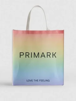 Große, wiederverwendbare „Primark“ Tasche in Pride-Farben