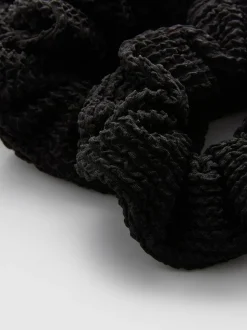 Haargummis in Knitteroptik, 3er-Pack