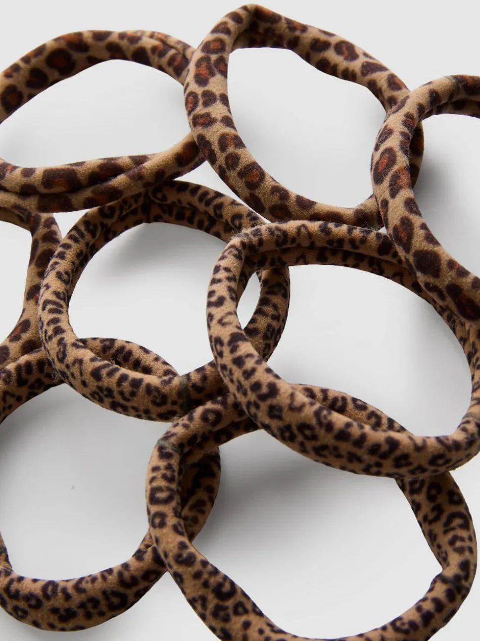 Haargummis mit Animalprint, 86er-Pack