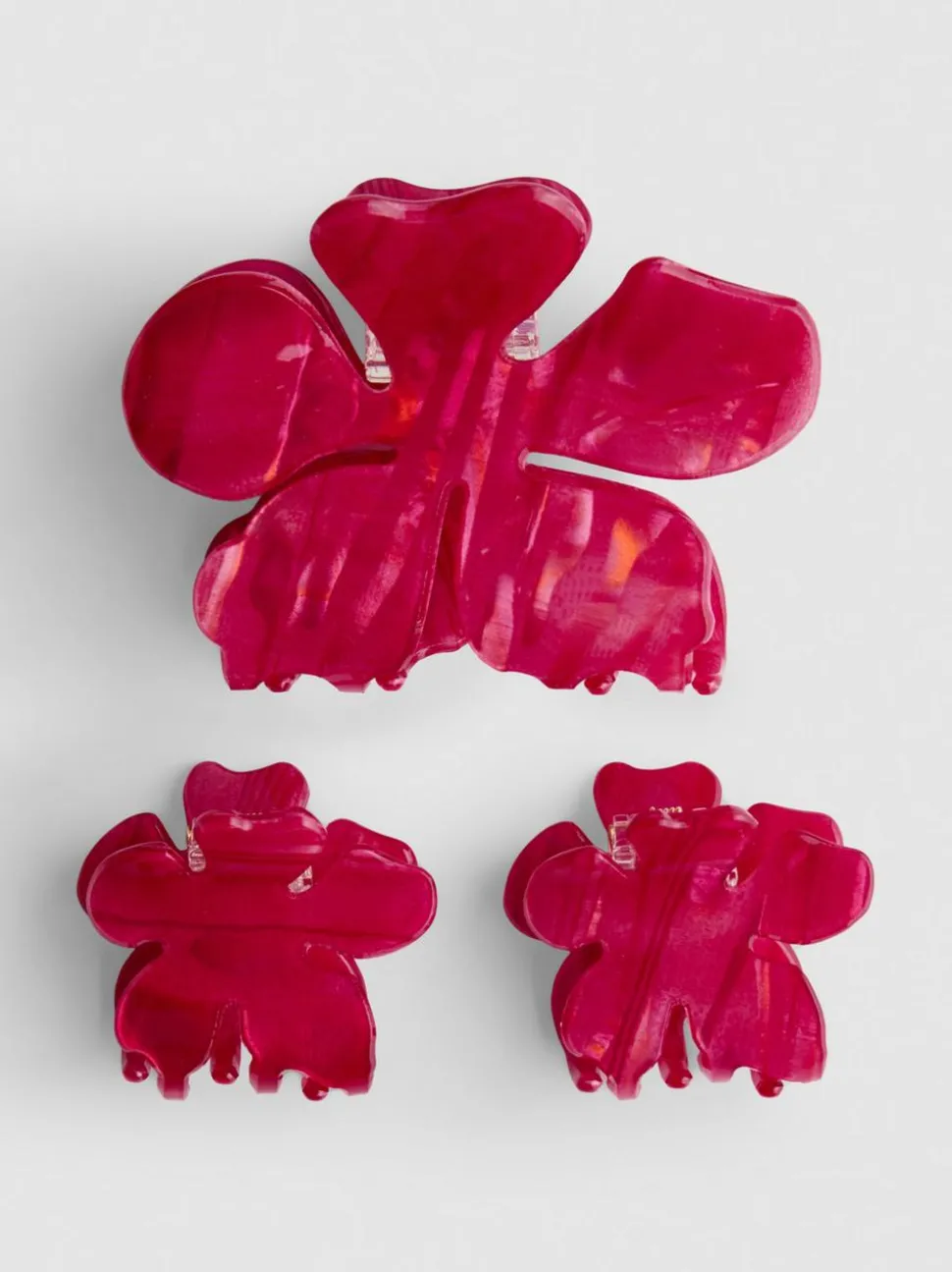 Haarklammern in Blumenform, 3er-Pack