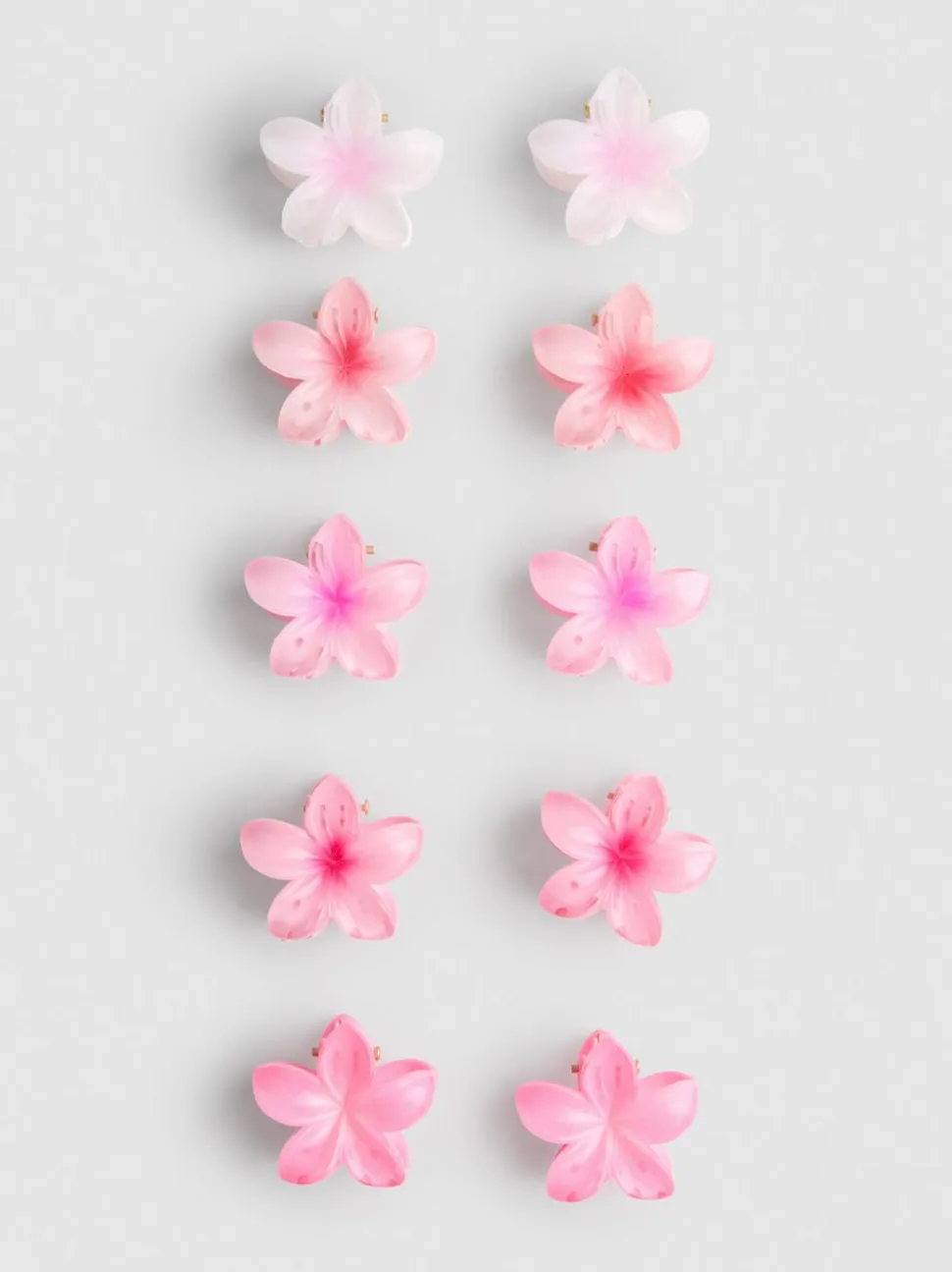 Haarspangen in Blumenform, 10er-Pack