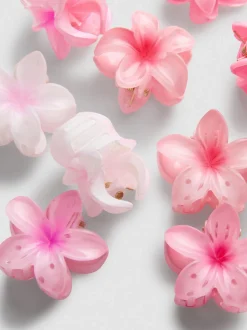 Haarspangen in Blumenform, 10er-Pack