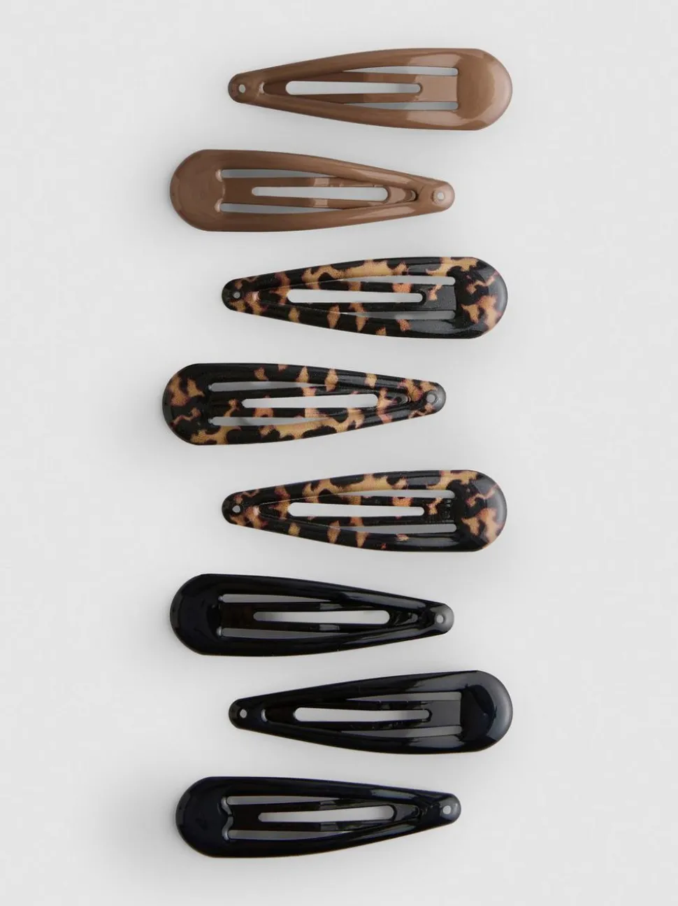 Haarspangen mit Animal-Print, 8er-Pack