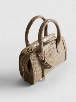 Handtasche in Kroko-Optik
