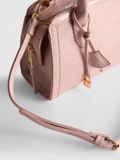 Handtasche in Kroko-Optik