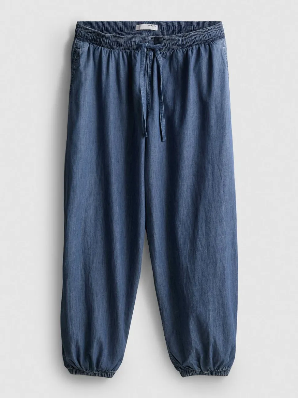 Haremshose aus Baumwoll-Denim