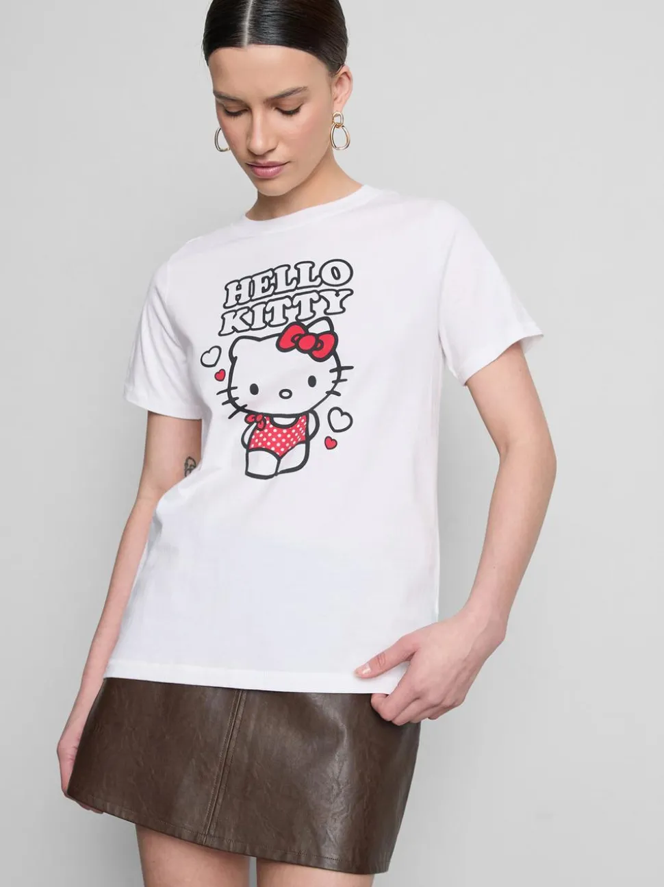 „Hello Kitty“ Baumwoll-T-Shirt mit Grafik