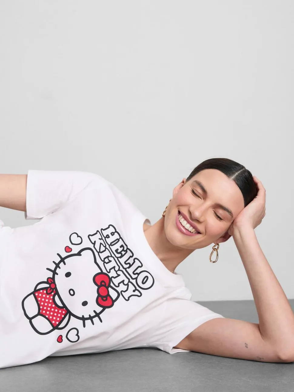 „Hello Kitty“ Baumwoll-T-Shirt mit Grafik