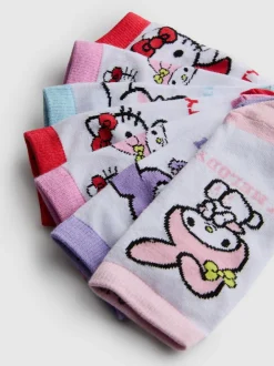 „Hello Kitty“ Sneakersocken, 7er-Pack