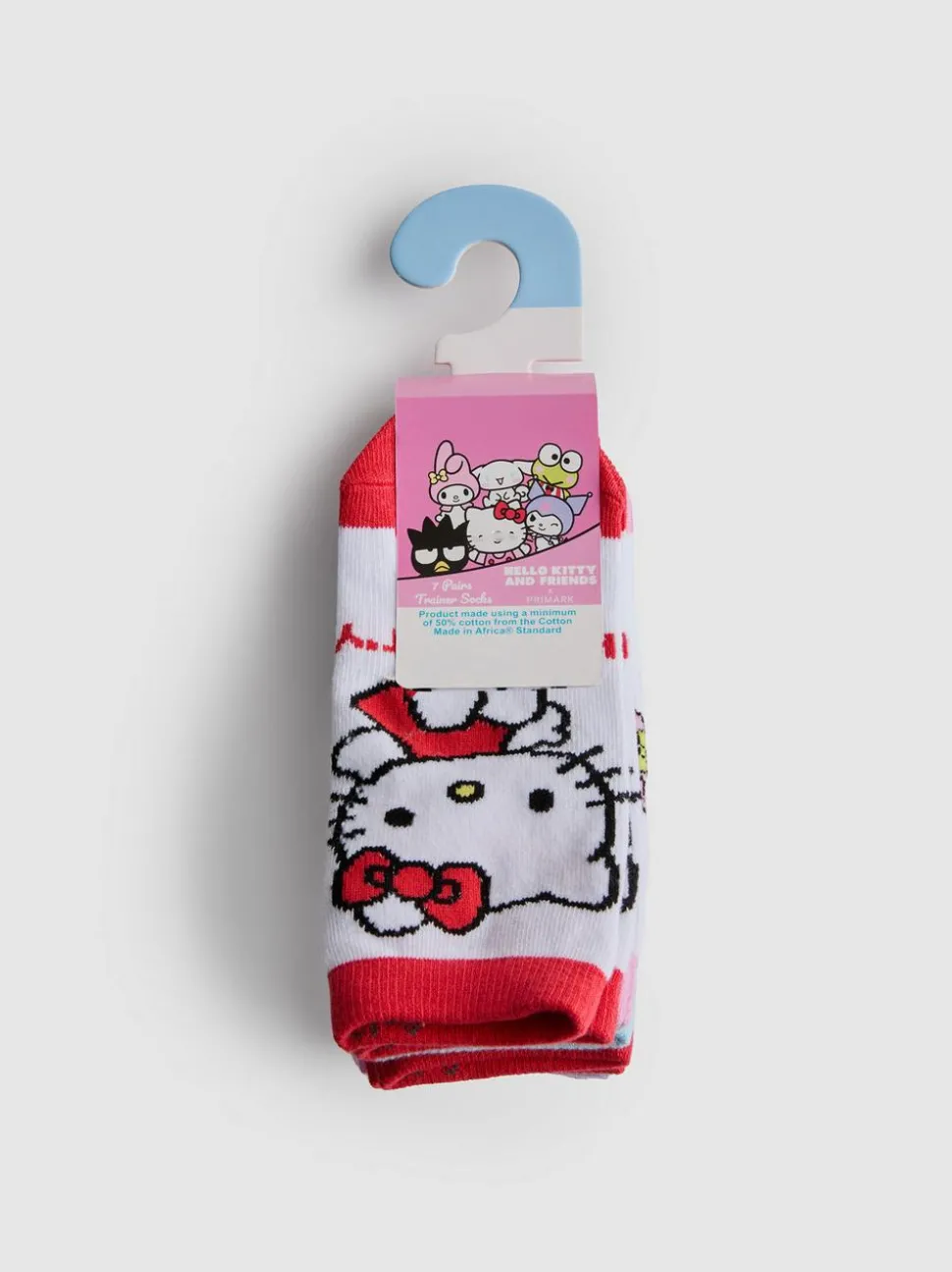 „Hello Kitty“ Sneakersocken, 7er-Pack