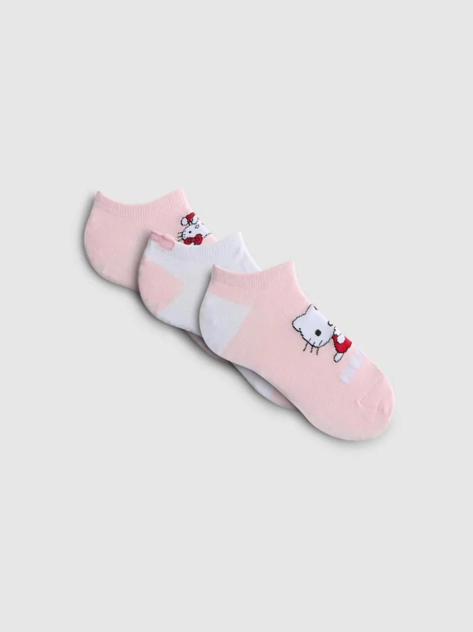 „Hello Kitty“ Sneaker-Socken, 3er-Pack