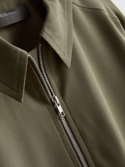 Hemdjacke mit Kragen und Reißverschluss