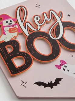 „Hey Boo“ Hängeschild