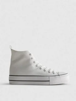 High-Top-Sneaker aus Canvas