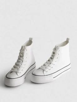 High-Top-Sneaker aus Canvas