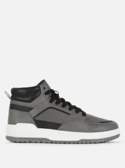 High-Top-Sneaker mit Einsätzen
