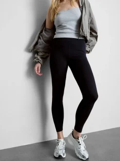High-Waist-Leggings mit hohem Baumwollanteil