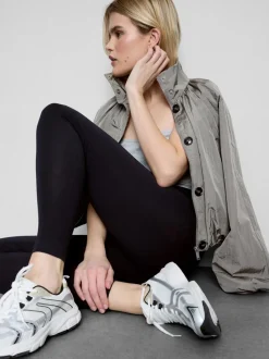 High-Waist-Leggings mit hohem Baumwollanteil