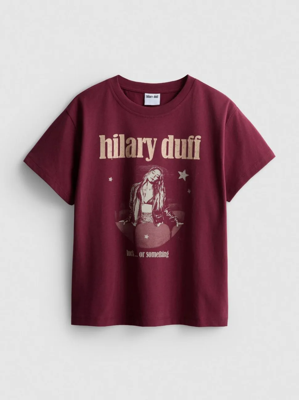 „Hilary Duff“ T-Shirt aus reiner Baumwolle mit Grafik