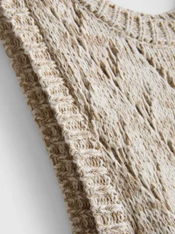 Häkel-Maxikleid mit geometrischem Muster
