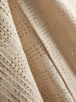 Häkelshirt mit Schachbrettmuster