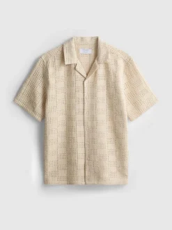 Häkelshirt mit Schachbrettmuster
