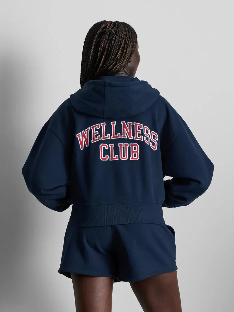 Hoodie mit Grafik, Reißverschluss und hohem Baumwollanteil
