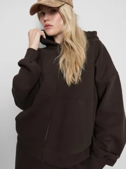 Hoodie mit Reißverschluss und hohem Baumwollanteil