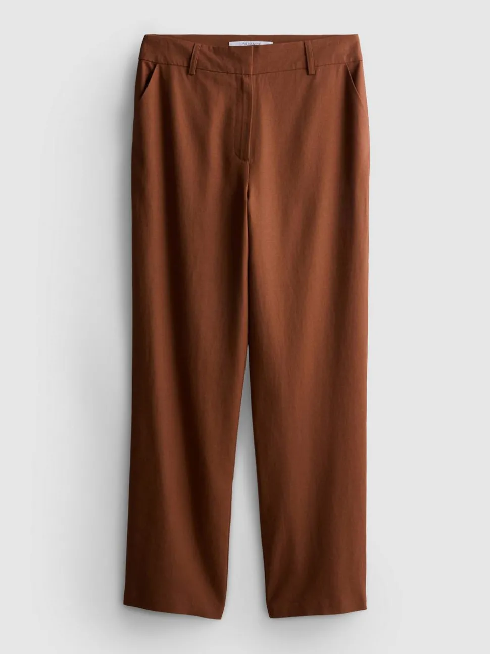 Hose aus Leinengemisch mit geradem Bein