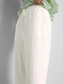 Hose in Knitteroptik mit geradem Bein