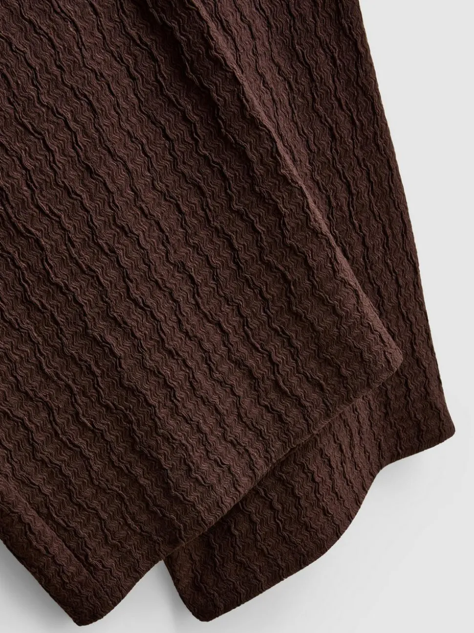 Hose in Knitteroptik mit weitem Bein
