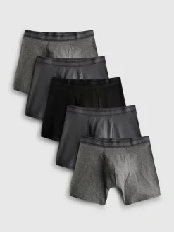 Jacquard-Boxershorts, 5er-Pack