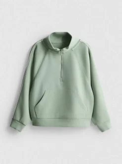 1–9 Jahre | Active-Sweatshirt mit halbem Reißverschluss und Trichterkragen