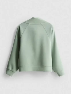 1–9 Jahre | Active-Sweatshirt mit halbem Reißverschluss und Trichterkragen