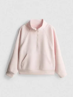 1–9 Jahre | Active-Sweatshirt mit halbem Reißverschluss und Trichterkragen