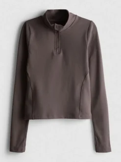 7–15 Jahre | Active-Sweatshirt mit halbem Reißverschluss