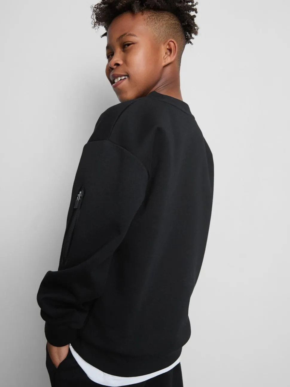 7–15 Jahre | Activewear-Sweatshirt mit Einfassungen