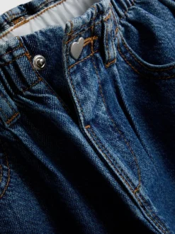 1–9 Jahre | Barrel-Jeans aus reiner Baumwolle mit Paperbag-Bund