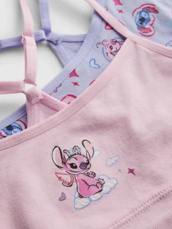 7–15 Jahre | Bauchfreie nahtlose „Disney Stitch“ Tops, 2er-Pack