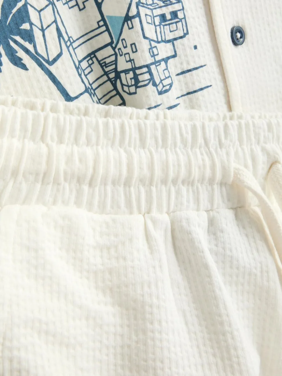 7–15 Jahre | Baumwoll-Shirt mit „Minecraft“ Grafik und Shorts im Set