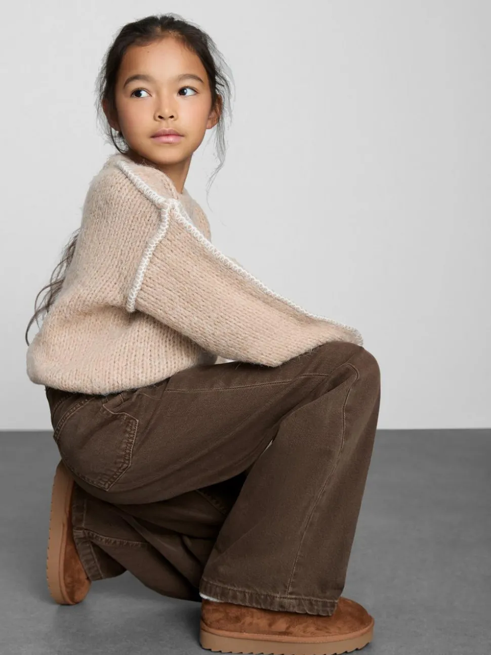 7–15 Jahre | Bestickte Hose mit weitem Bein