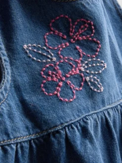 1,5–8 Jahre | Besticktes Denim-Top und Shorts im Set