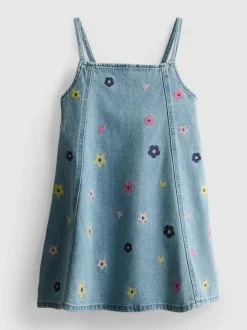 1,5–9 Jahre | Besticktes Jeanskleid