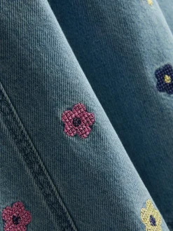 1,5–9 Jahre | Besticktes Jeanskleid