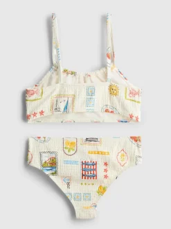 7–15 Jahre | Bikini mit Postkarten-Print