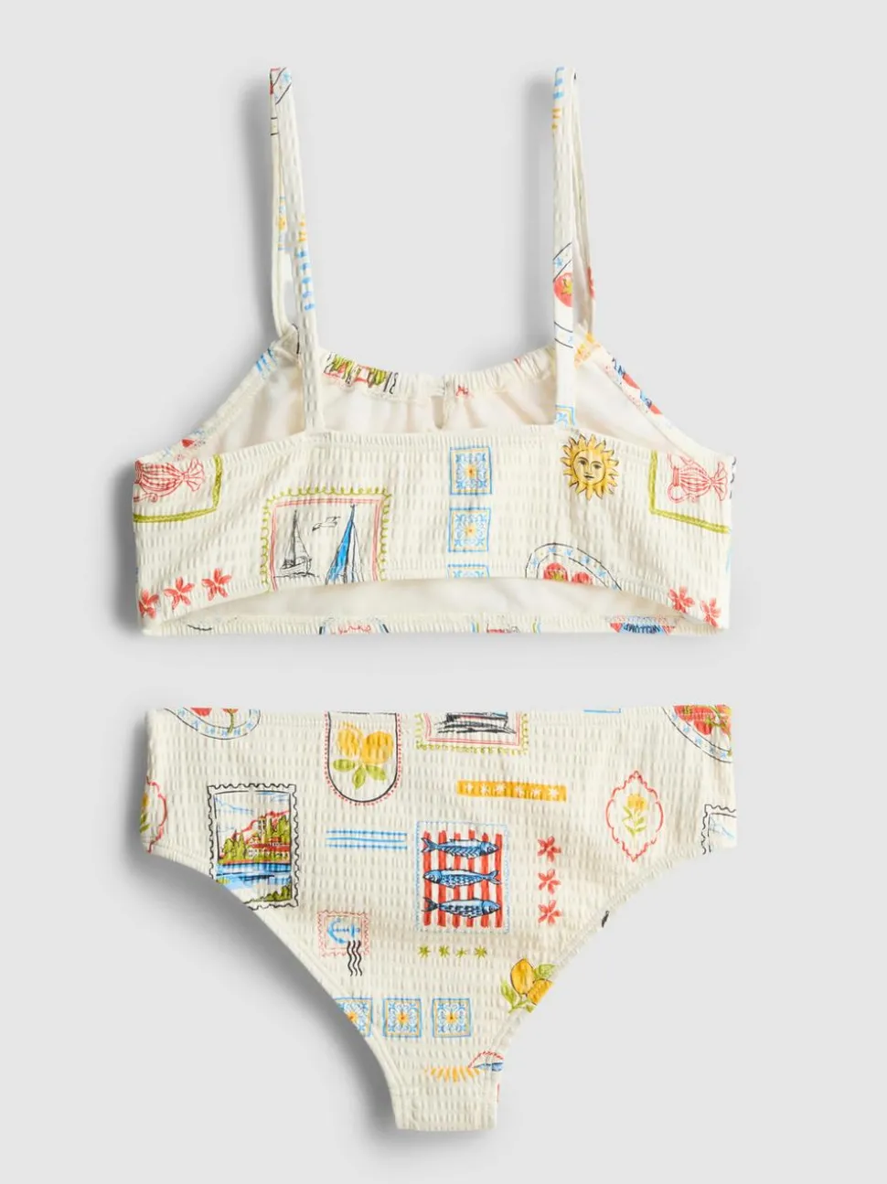 7–15 Jahre | Bikini mit Postkarten-Print