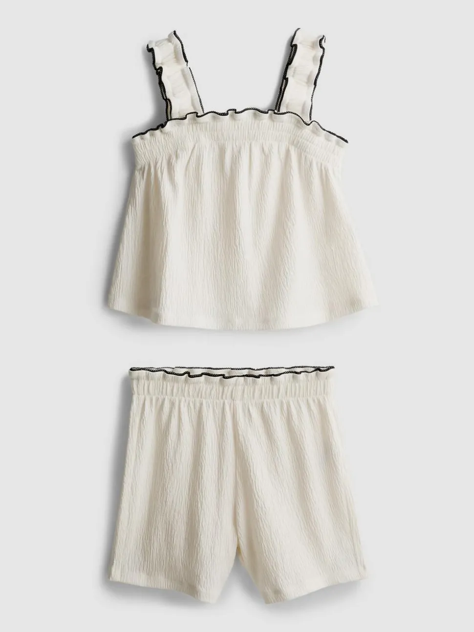 1,5–9 Jahre | Bluse und Shorts in Knitteroptik
