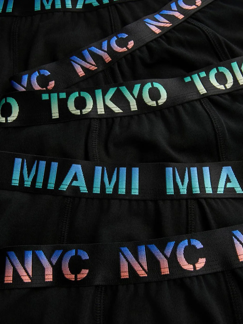 2–15 Jahre | Boxershorts mit City-Prints am Bund, 5er-Pack
