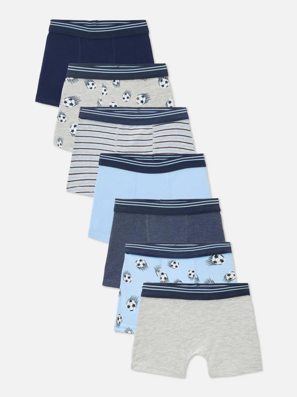 2–15 Jahre | Boxershorts mit Fußball-Motiv, 7er-Pack